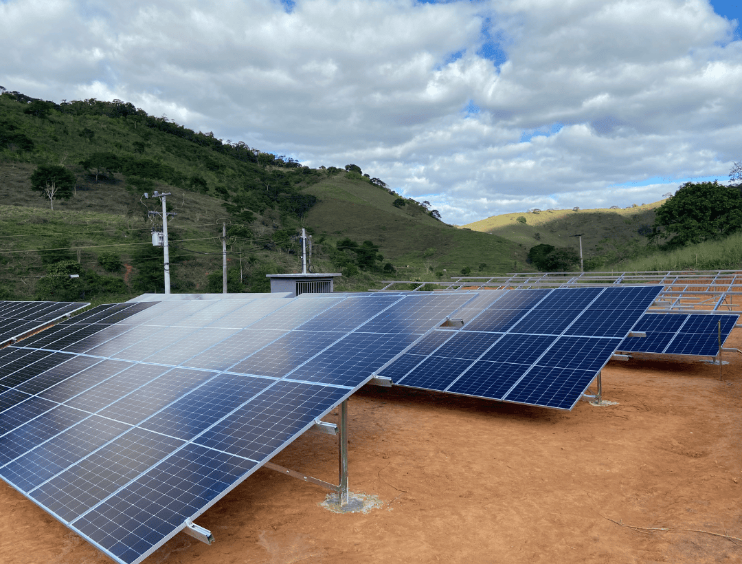 Construção de usina solar